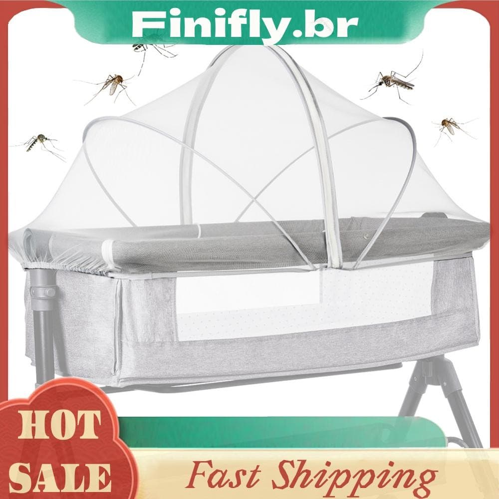 Rede Mosquiteira Dobrável Respirável Capa De Berço Para De Viagem/Playpen Reino Unido