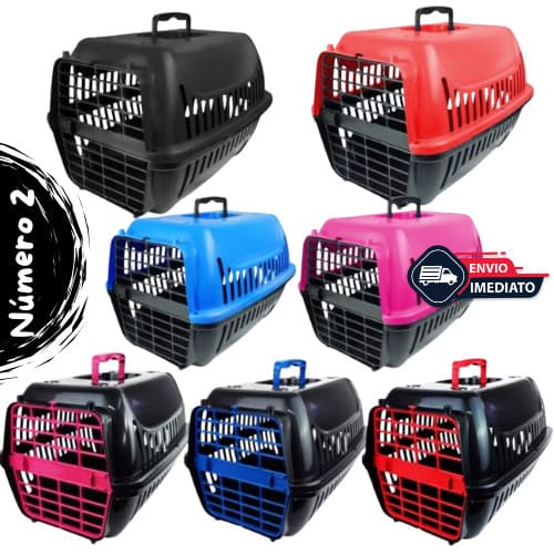 Caixa de Transporte PREMIUM Nº 2 Pet Gatos e Cães Pequeno e Médio Número