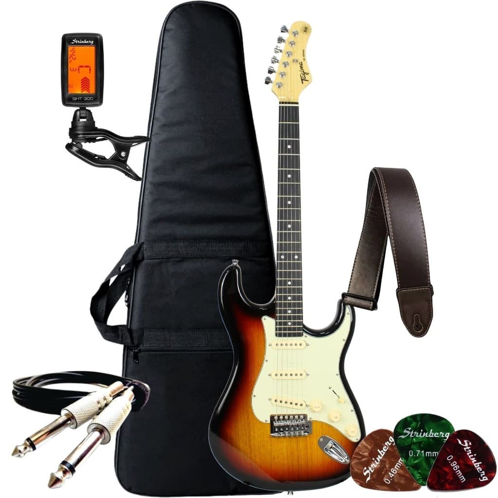 Kit Guitarra Tagima Tg500 Stratocaster Tw + Acessórios