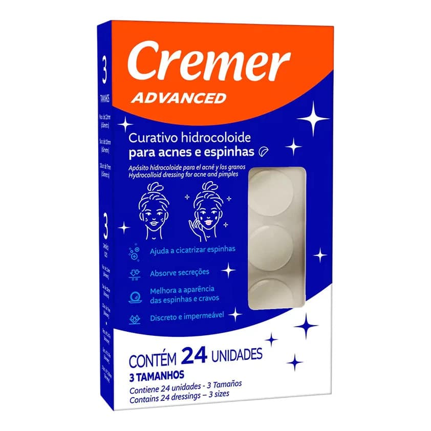 Curativo Hidrocoloide Para Acnes Espinhas Cremer