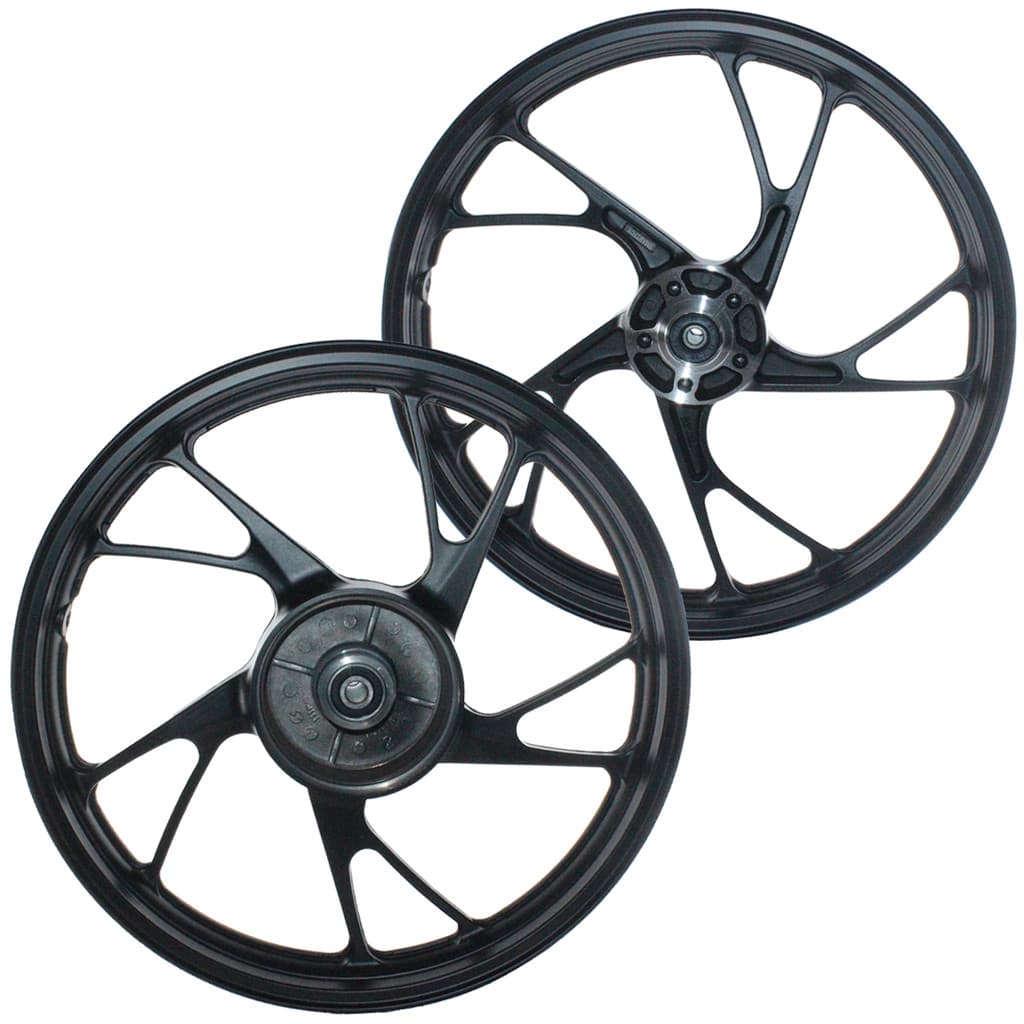 Par rodas jante de alumínio liga leve freio disco CG150 Fan Titan ESD EX 2004 a 2013 com rolamentos modelo pé de galinha