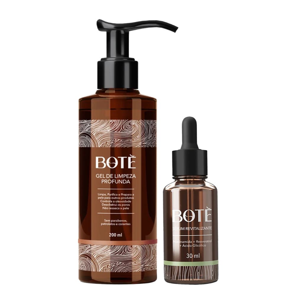 Kit Gel De Limpeza + Sérum Anti Rugas Revitalizante Botè