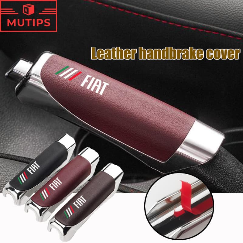 Capa De Couro Para Freio De Mão De Carro Fiat , Alça Decorativa , Protetor Antiderrapante Strada Argo Mobi Toro Fastback