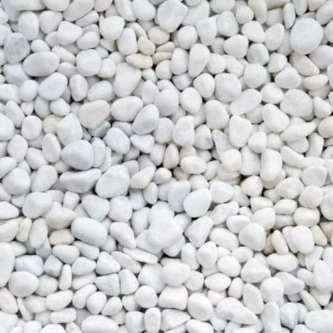 Pedrinha Branca Decoração Terrario Aquário Vaso Jardim 2kg