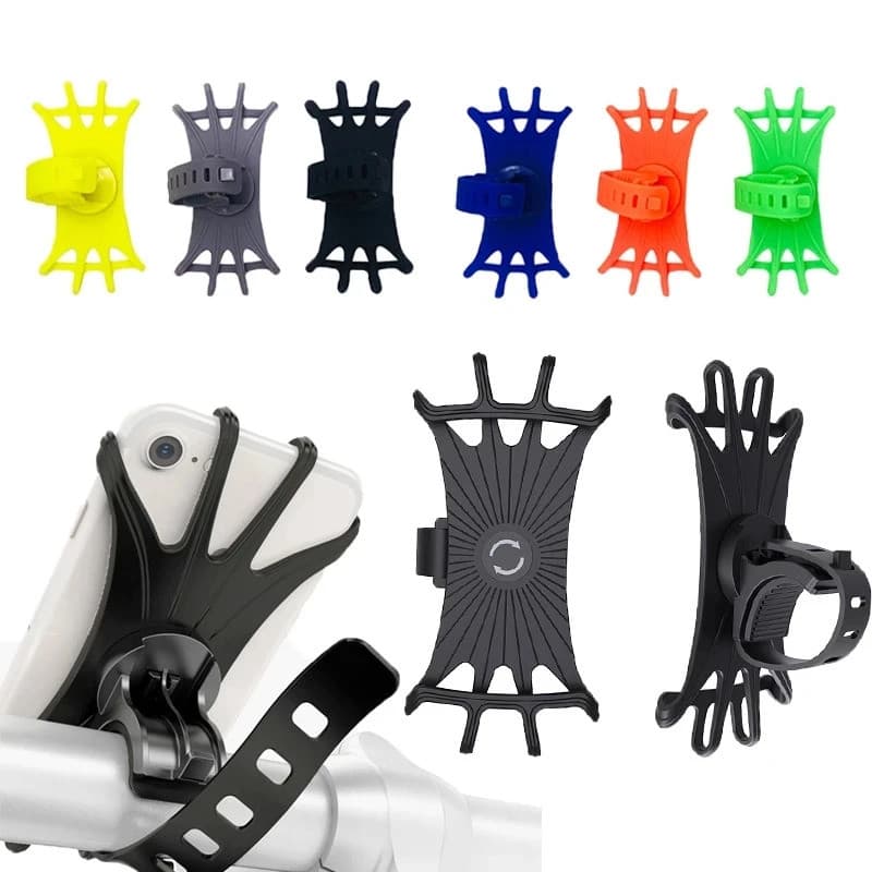 Suporte De Telefone De Silicone Para Xiaomi M365 Scooter Elétrico Acessórios Macio Rotação 360 Motocicleta Bicicleta Gui