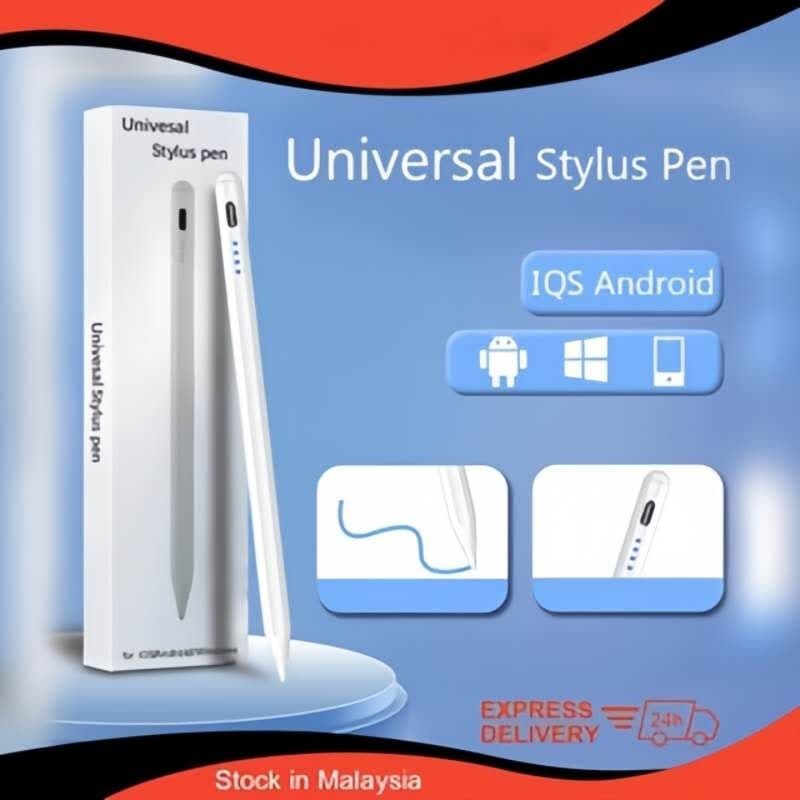 Caneta Touch Pen Universal para Tablet Compatível IOS e Android Ponta Fina Alta Sensibilidade