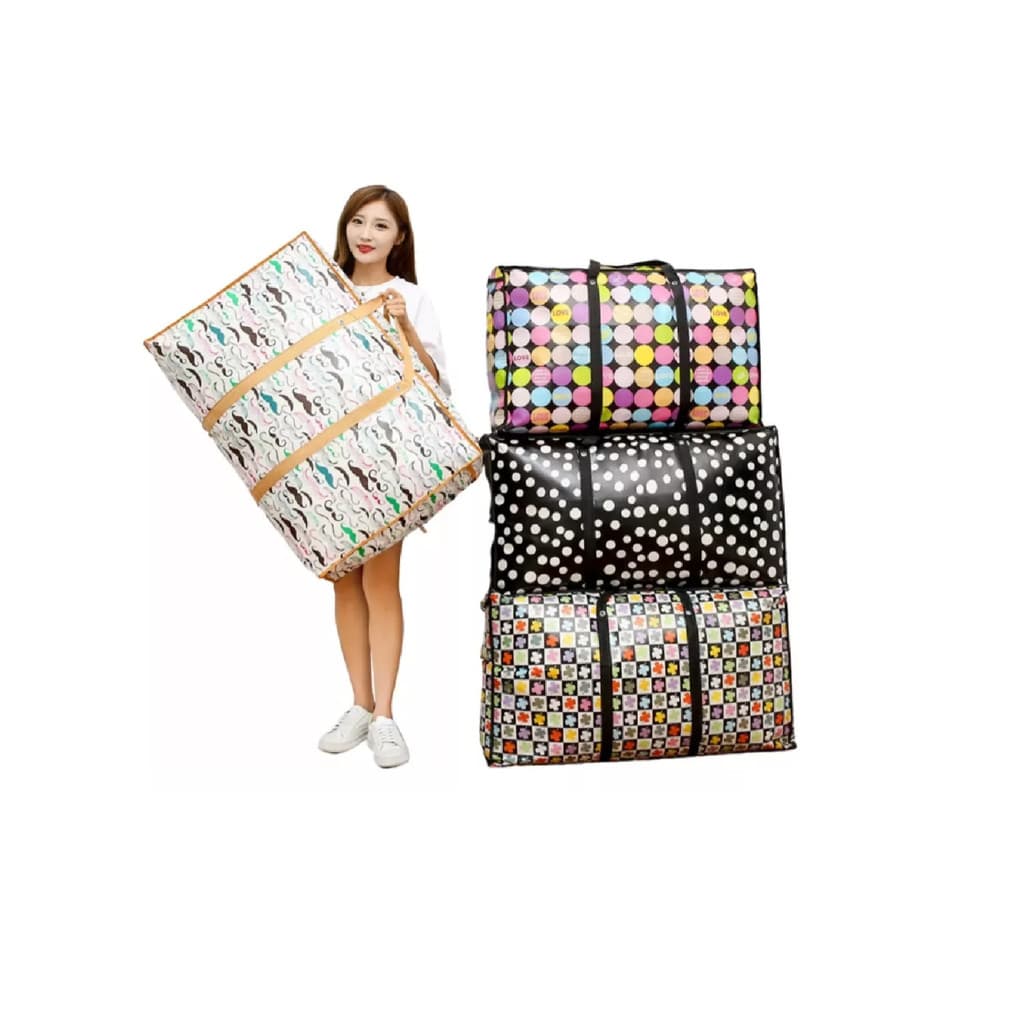 Kit Sacola  1/2/3/4 GG Extra Grande 80cm Viagem Impermeável Bolsa Mudança Compras