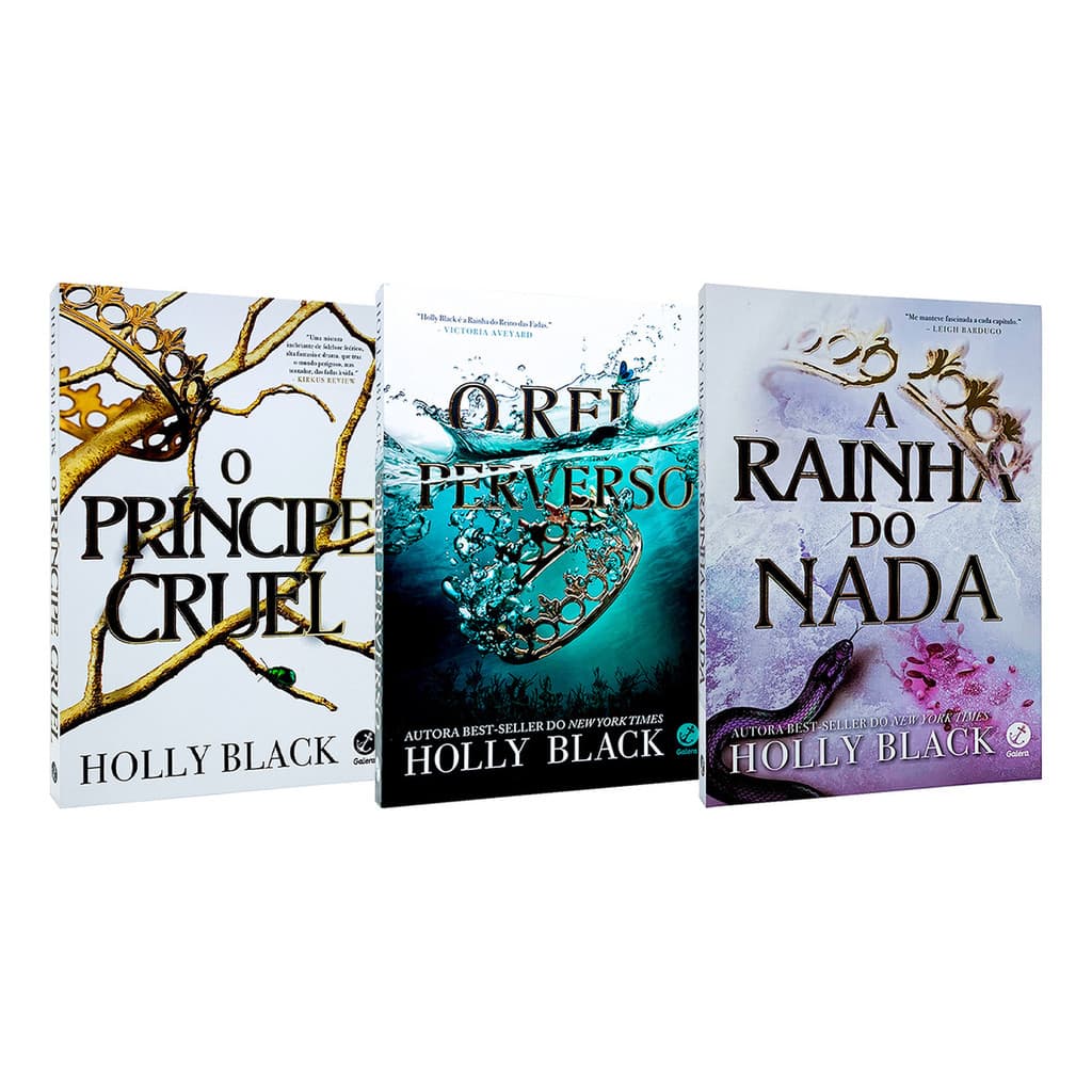 O Príncipe Cruel + O Rei Perverso + A Rainha Do Nada - Vol. 1, 2 E 3 - O Povo Do Ar - Holly Black - 3 Livros Físicos