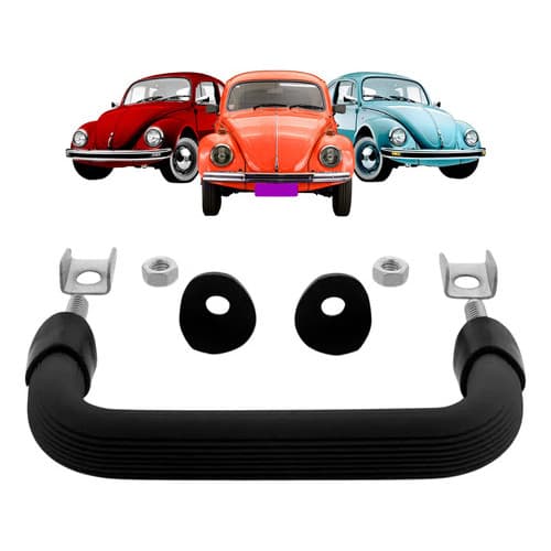 Alça Do Painel Pqp Fusca 1960 Até 1986 Preta Base Cromada