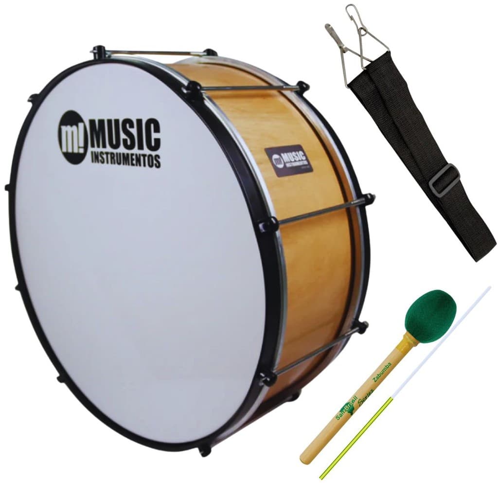 Zabumba Phx 20x18 Ferragem Bala (372Ab)+ Baqueta+ Bacalhau + Correia