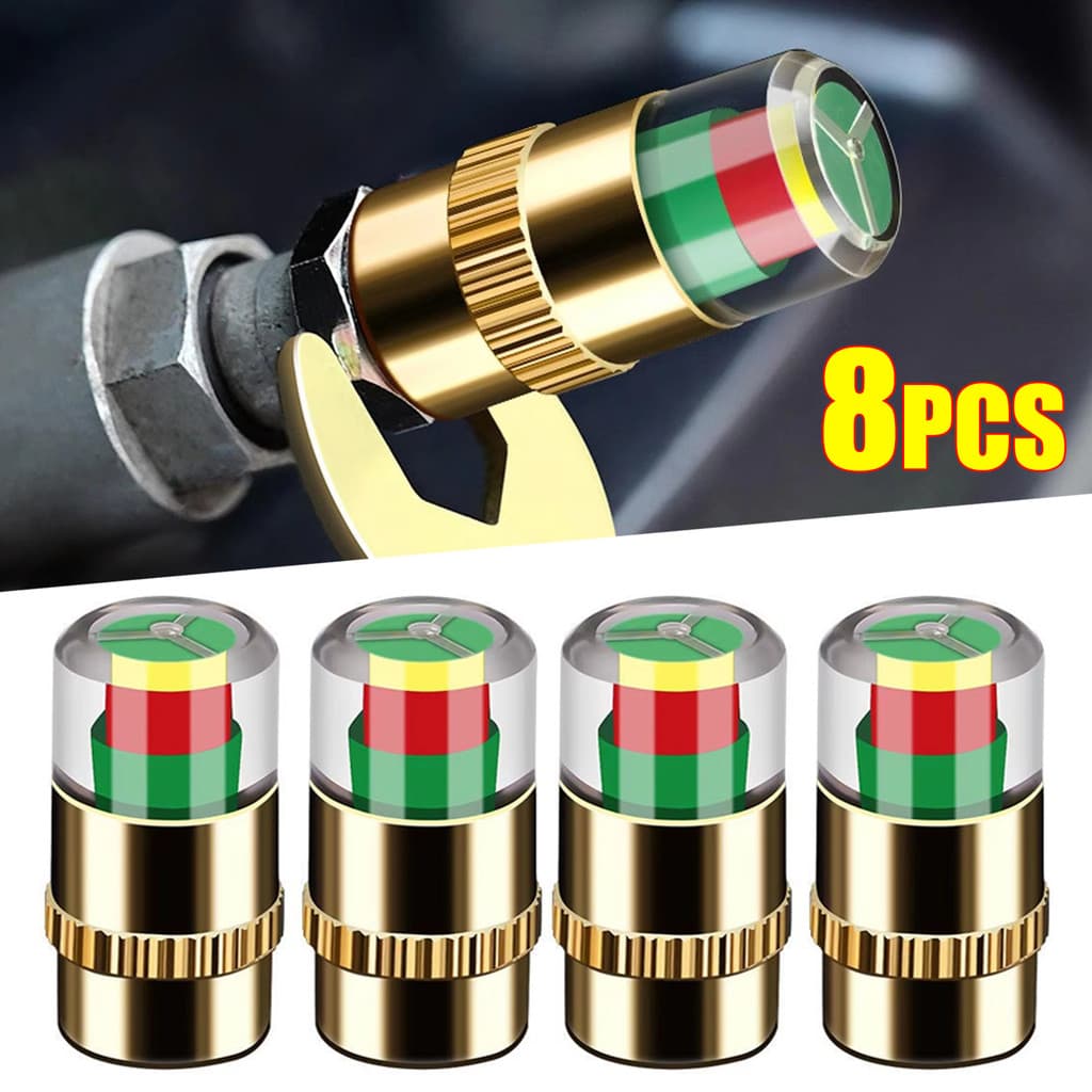 Tampa Da Válvula Do Monitor De Pressão Dos Pneus Carro Motocicleta Sensor Alerta Ferramenta Inspeção Acessórios Pneu