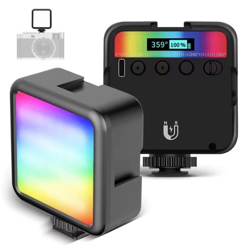 Iluminador Painel de Luz Led RGB Branca 6W USB-C 2500K