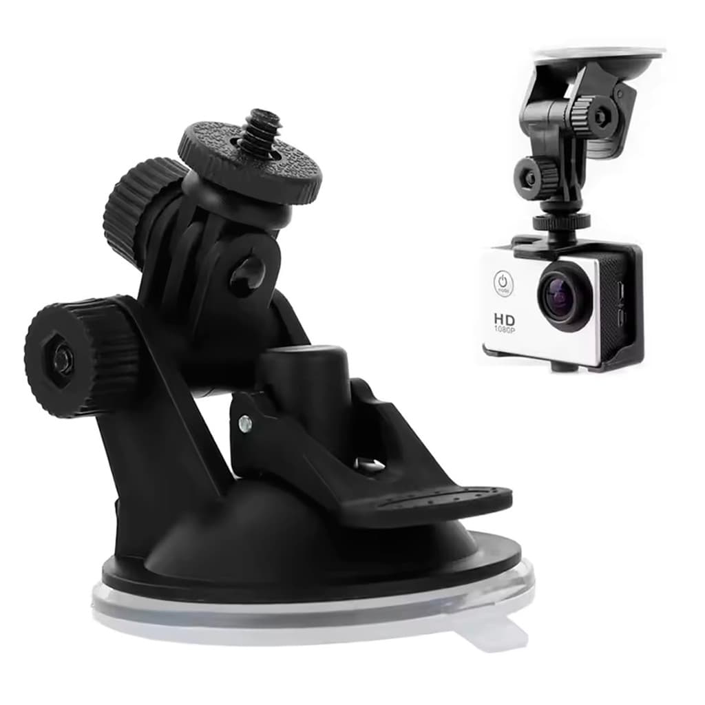 Suporte Ventosa Sucção Gopro Carro Para-brisa Câmera De Ação