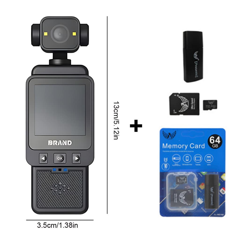 Câmera Esportiva 1080P WiFi para Motocicleta - Gravador de Viagem, Vlogging e Ciclismo com À Prova d'Água