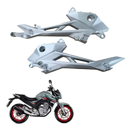 Par Bacalhau Suporte Pedaleira Cb 250f Twister 2018 2019 Original Honda