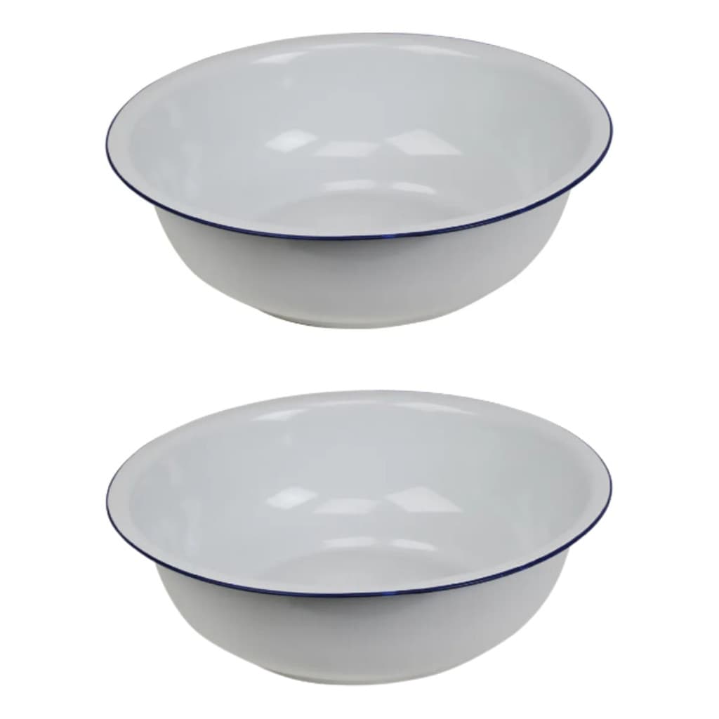 Bacia Agata Esmaltada Escaldar Pés Tamanho 30 Kit 2 Unidades