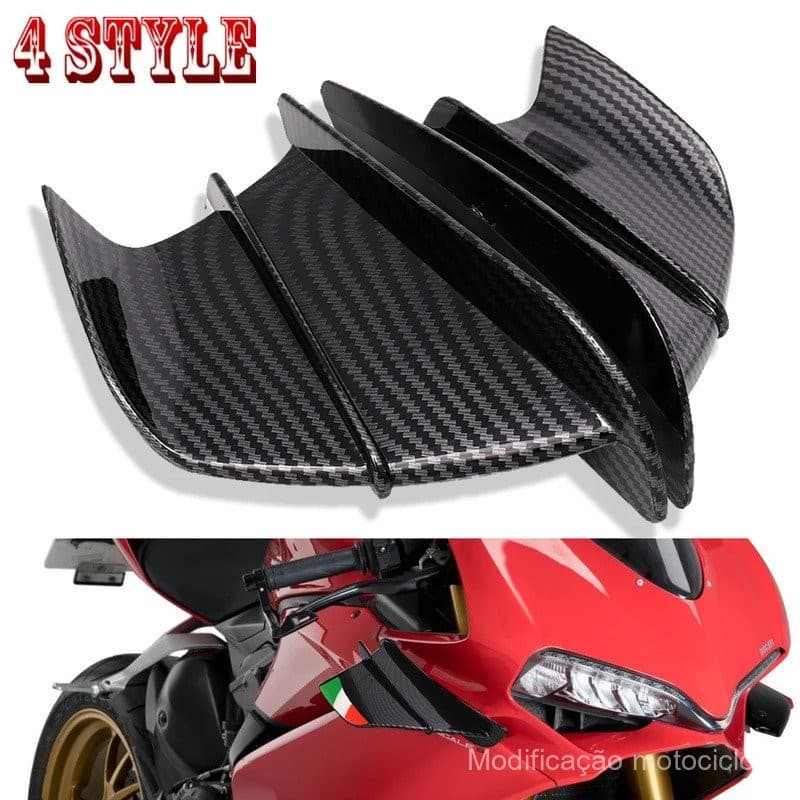 Para Yamaha YZF R1 R6 R25 R7 R3 para S1000RR S1000R S 1000 RR/R Spoiler Motocicleta Asa Aerodinâmica