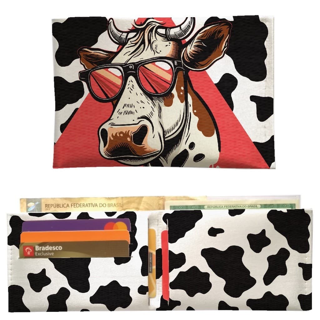 Carteira Slim - Vaca