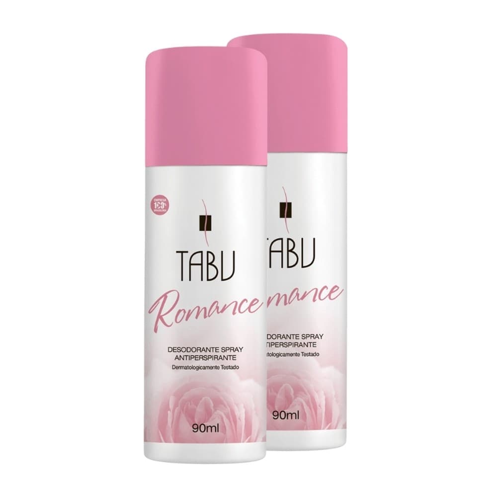 Kit Desodorante Spray Tabu Romance 90Ml (2 unidades)