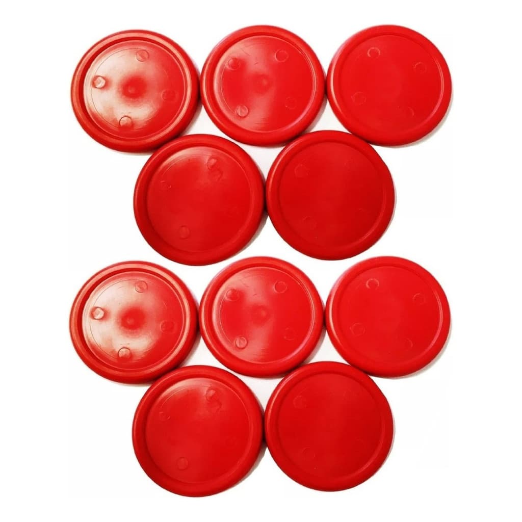 Kit Com 10 Discos De Aero Hockey Air Game Klopf Cód. 2039