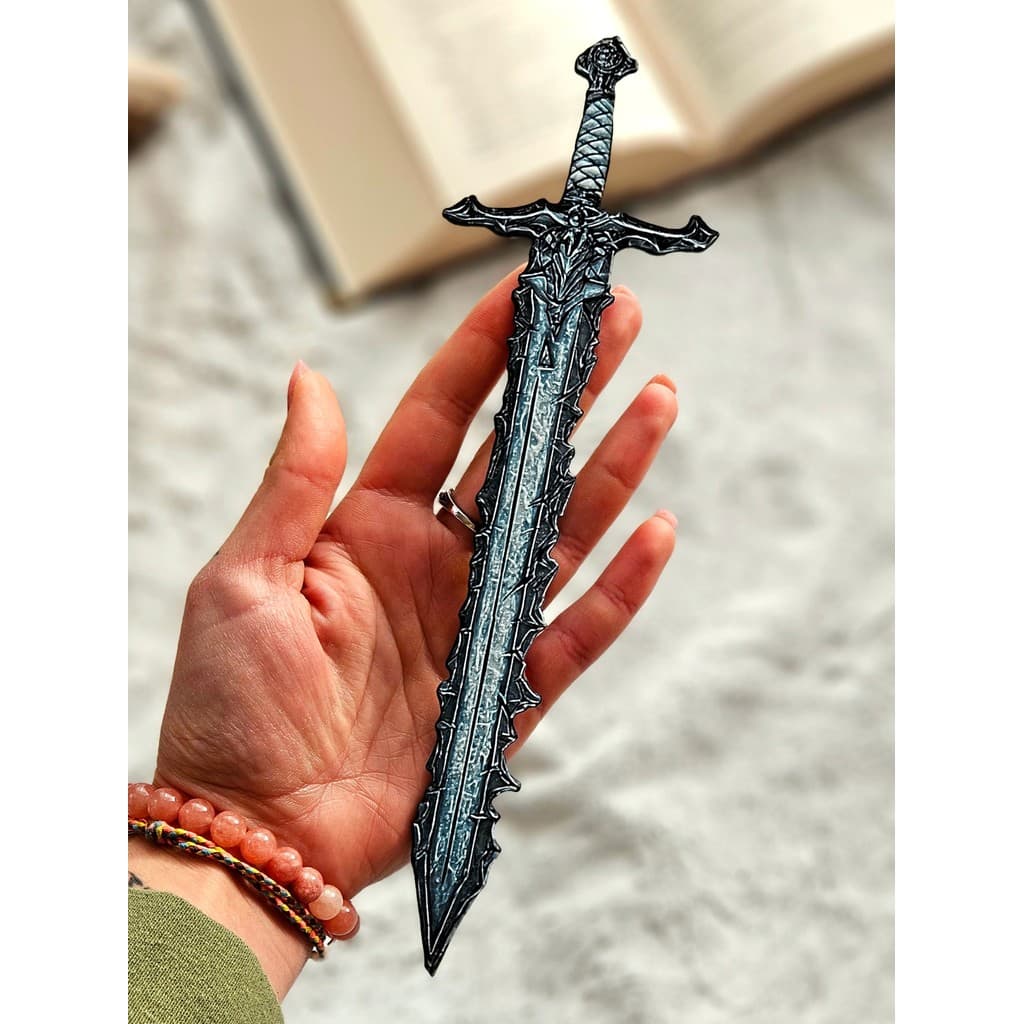 Marcador de Páginas - Adaga Negra | 1 Unidade | Para Amantes De Livros | Vieco 3D