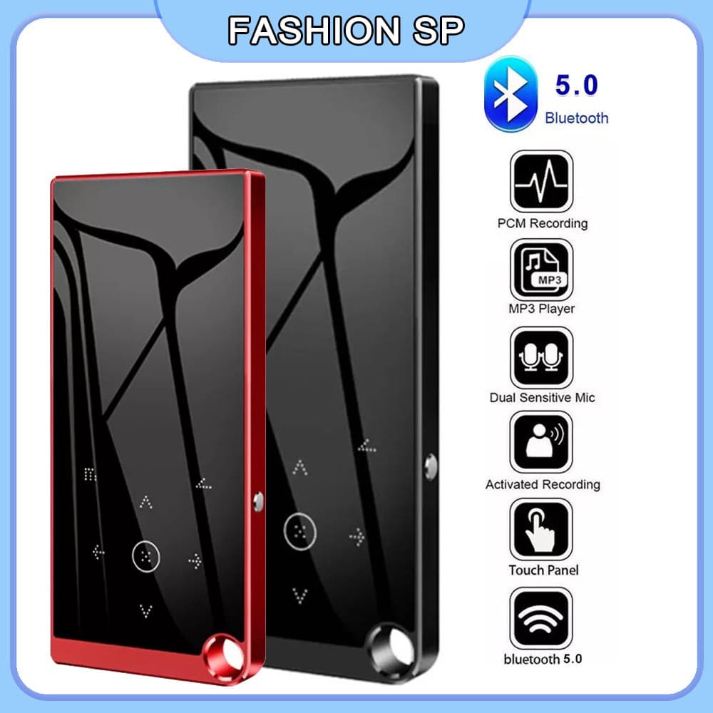 Leitor De Música Bluetooth Com Alto-falante Mp3 Mp4 Fm 8g