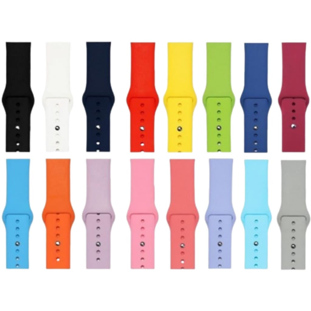 Pulseira Apple Watch Silicone Compatível Relógio 38mm/40mm/41mm 42mm/44mm/45mm/49mm