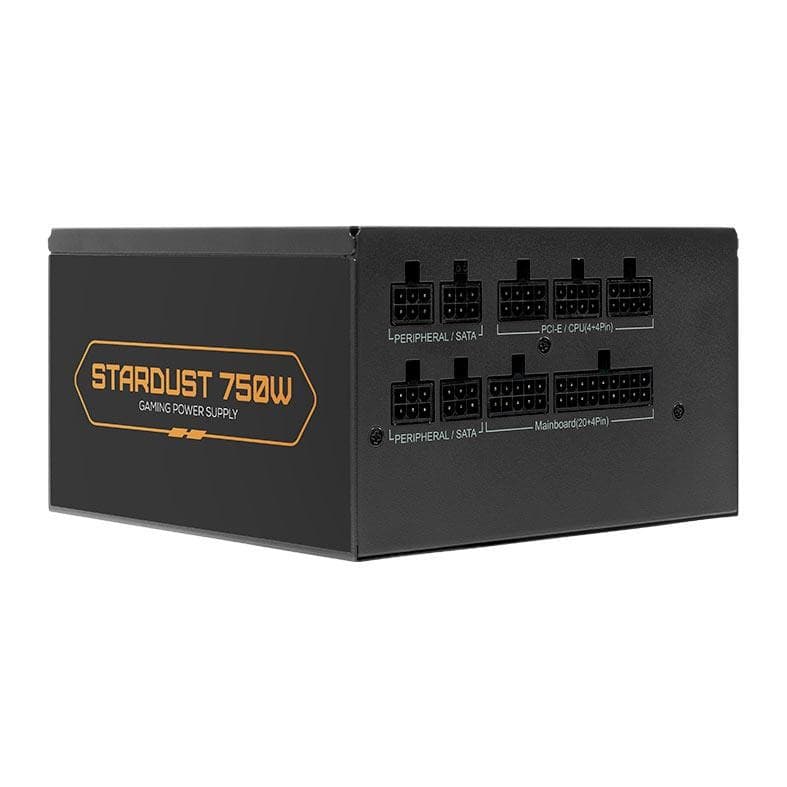 Fonte Pichau Stardust, 750W, Full Modular, 80 Plus Bronze, Preto, PG-ST750-BK01