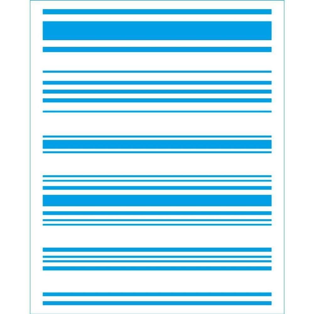 Stencil Litoarte Rose Ferreira 17 x 21 cm - STM-732 Listras