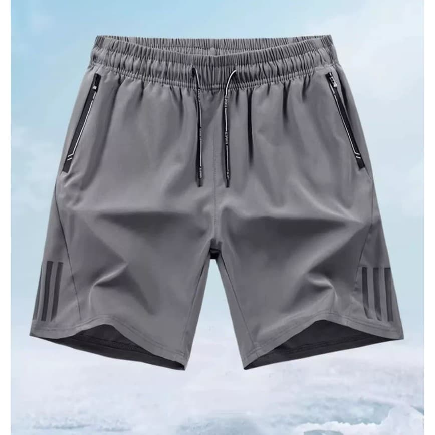 Shorts de fitness masculino de secagem rápida seda gelada 3Cores Tamaho P-GGG