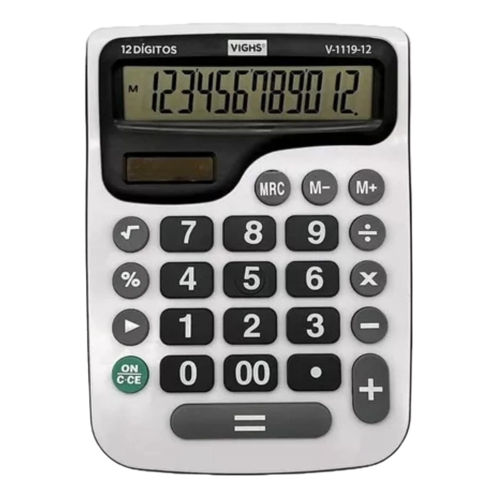 Calculadora Eletrônica De Mesa 12 Dígitos