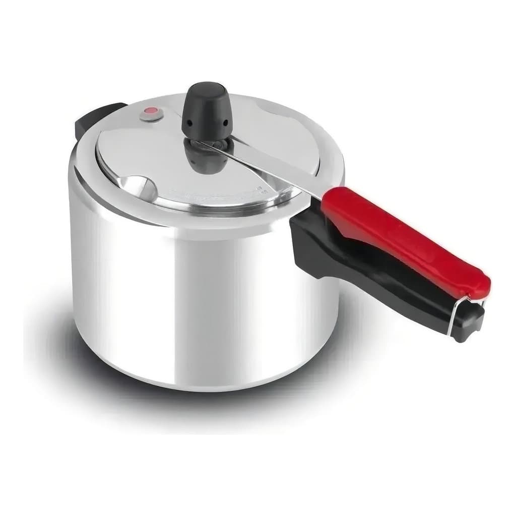 Panela De Pressão Clock Clássica Polida 4,5l Em Alumínio