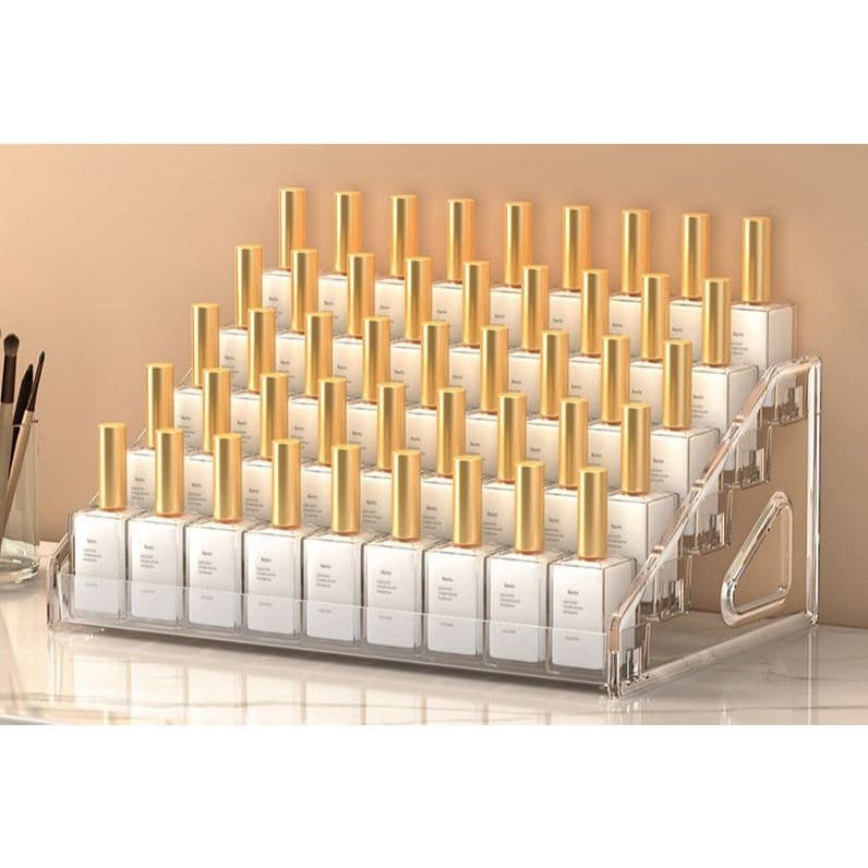 Expositor Organizador Esmalte Acrilico Transparente 5 Prateleiras