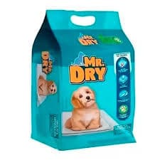 TAPETE HIGIENICO PARA CÃES  COM 7 UNIDADES 60X60G MR DRY         