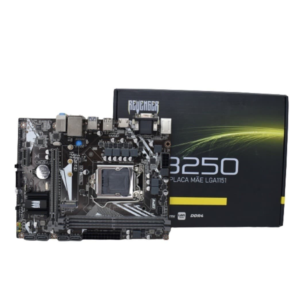 Placa Mãe Lga1151 Knup Ddr4 Intel B250 I7/i5/i3 Celeron Pentium