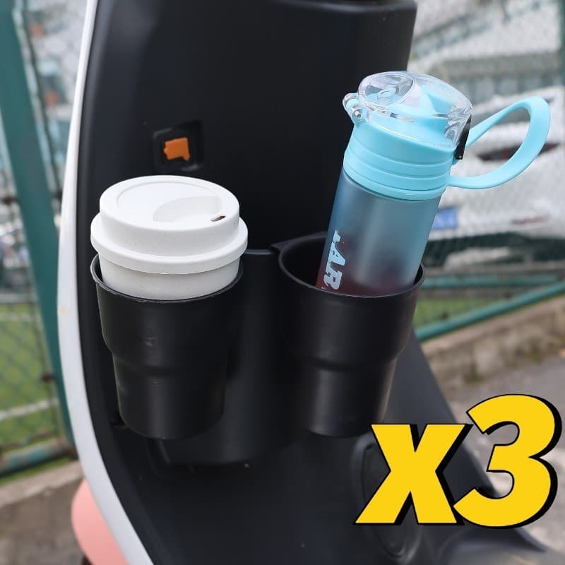 Porta-Copos Para Scooter Elétrica Com Armazenamento | Recipiente De Bebidas , Suporte De Plástico Durável Garrafas/Telef