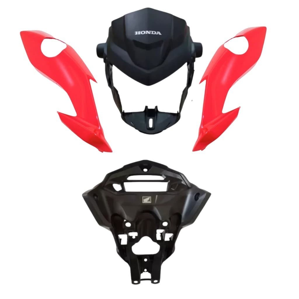 Frente Carenagem Farol Suporte Painel Start 160 2022 2023 2024 vermelho