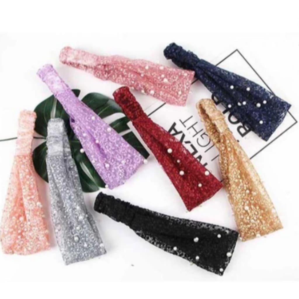 Faixa Larga Para O Cabelo Lateral Sweet Temperament Face Wash Design Moda Maquiagem Pérolas Estilo Coreano