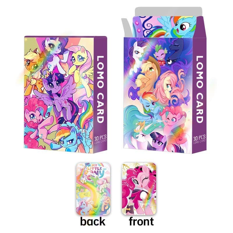 30 Pcs My Little Pony Sparkle Card Cartoon Periférico Cartão De Felicitações Coleção De Jogos Brinquedo Para Presente