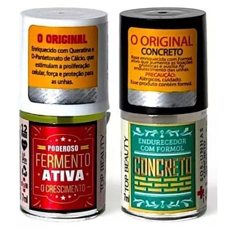 Kit Base Concreto Endurecedor + Base Fermento Crescimento - KIT ou UNIDADE - Top Beauty