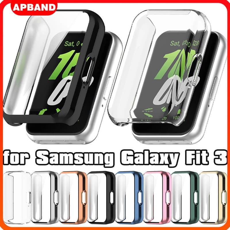 Case Capa Capinha De TPU Macia Pelicula Para Relógio Smartwatch Samsung Galaxy Fit 3 Protetor De Tela