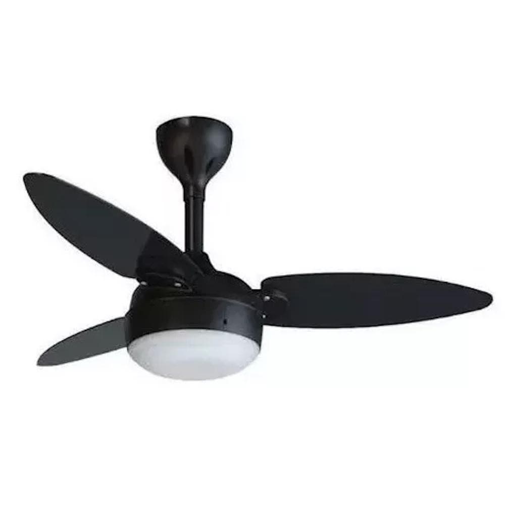 Ventilador de Teto Elluz Inverter Preto e Tabaco - Ventisol