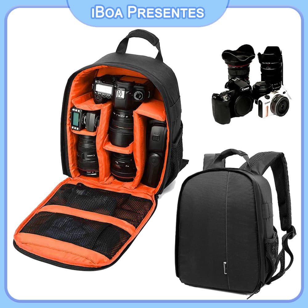 Mochila Impermeável Para Câmera DSLR Bolsa Para Câmera Nikon/Canon/Sony