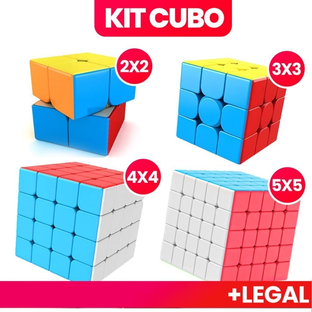 Kit Cubo Mágico Original Profissional Anti-stress Cubo Magico Moyu Brinquedos 2x2/3x3/4x4/5x5/Pirâmide