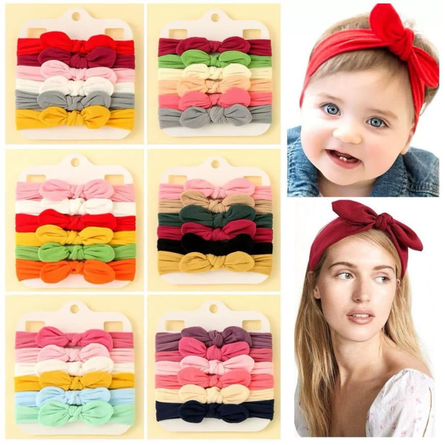 Kit 4 Peças Adorável Faixa De Cabeça Para Bebês Meninas Com Laço Grande Fotografia , Chapéu Recém-Nascidos