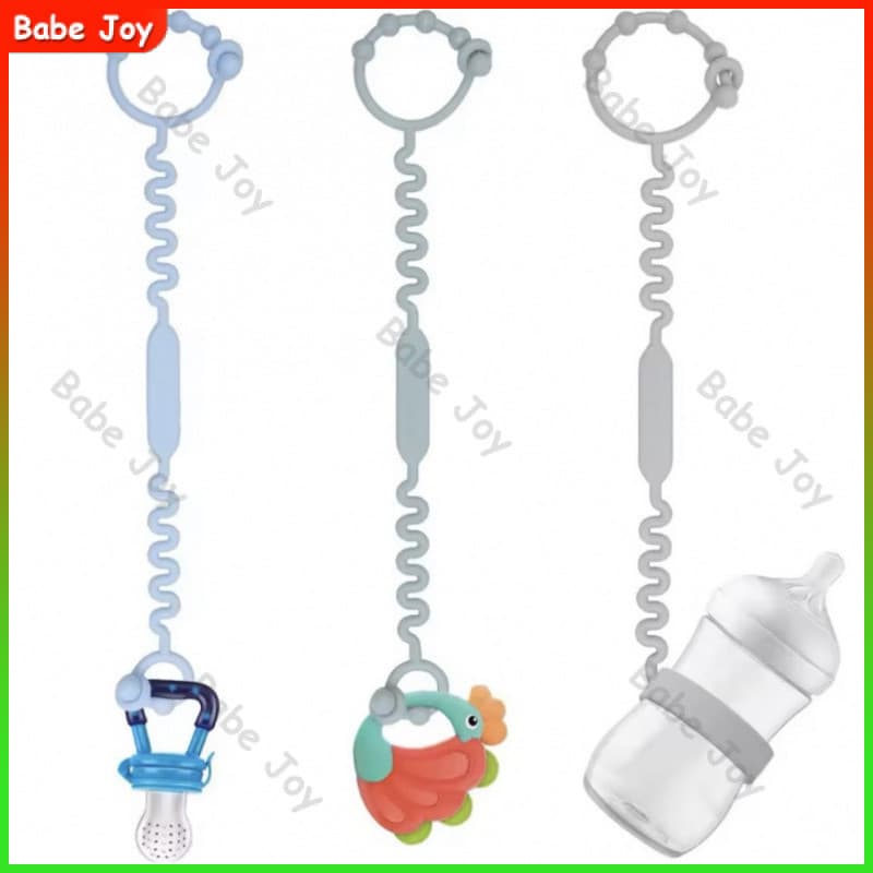 Clipe Chupeta Corrente Alça Antiga Em Silicone Para Copo E Mamadeira Bebê Mordedor Brinquedos Cintas
