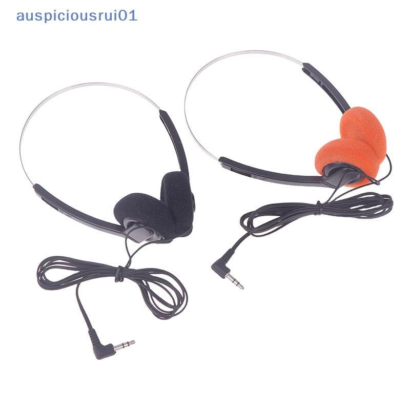[Auspiciosorui01] Moda Clássico Underwire Fone De Ouvido Música Mp3 Walkman Portátil Com Fio Pequenos Fones Esportes Fot