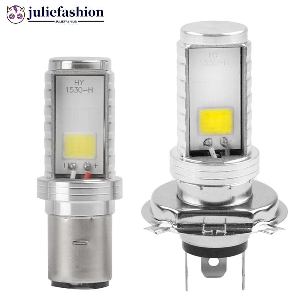 JULIEFASHION 1Pc Motocicleta Led Farol H4 H6 BA20D COB Scooter Luz Super Brilhante Lâmpada Moto Luzes DRL F4Q1