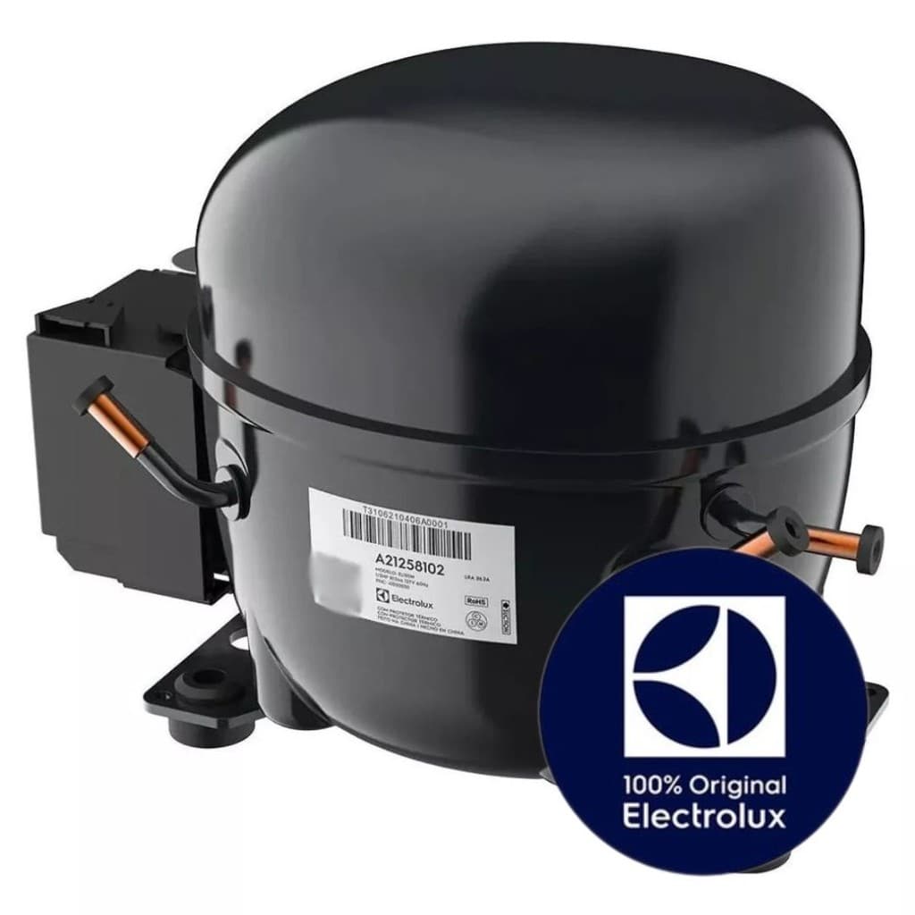 COMPRESSOR 1/3+ R134 EL100H PARA GELADEIRA ELECTROLUX ORIGINAL DF80, DF80X, DT80X ( 110V )