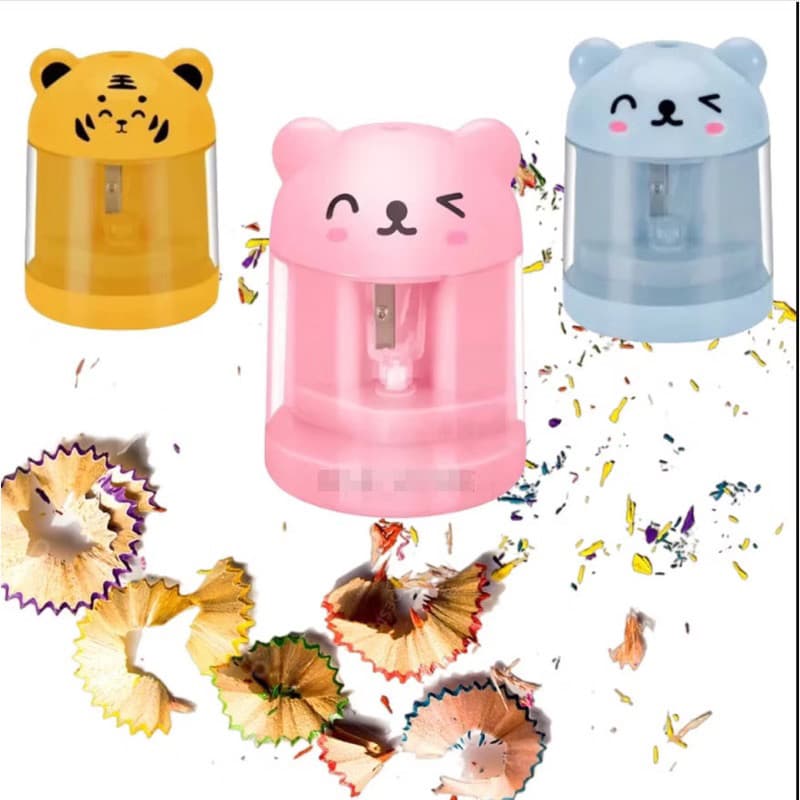 Apontador Lápis Mesa Elétrico A Pilha Bichinhos Infantil--A-05